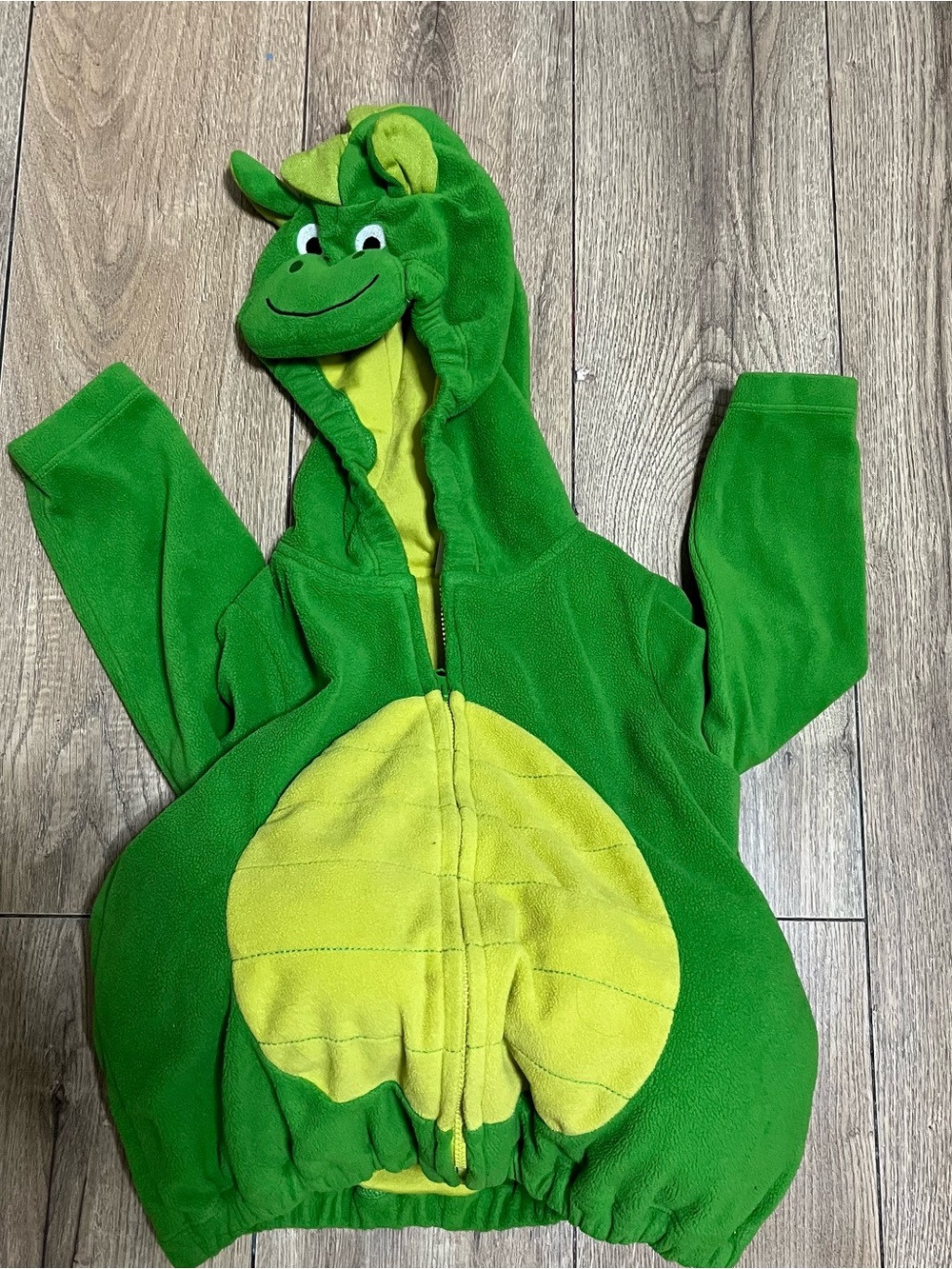 Carter's Bright Green and Yellow Dragon Hooded Costume Jacket